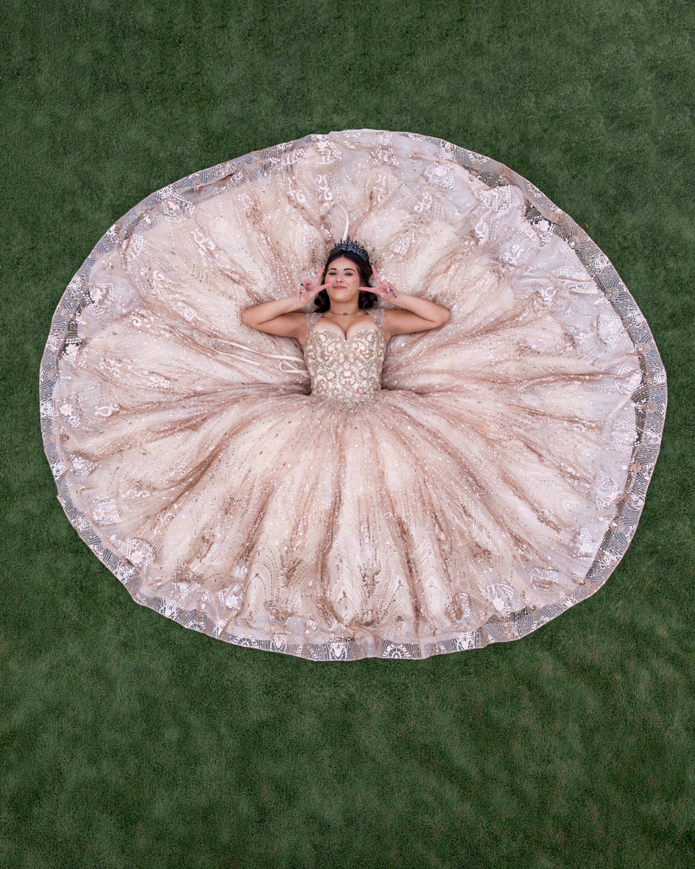 Quinceañera portrait by Auden B. Cabello