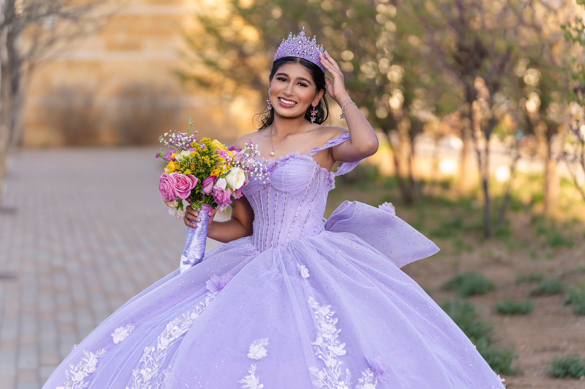 Quinceañera portrait by Auden B. Cabello