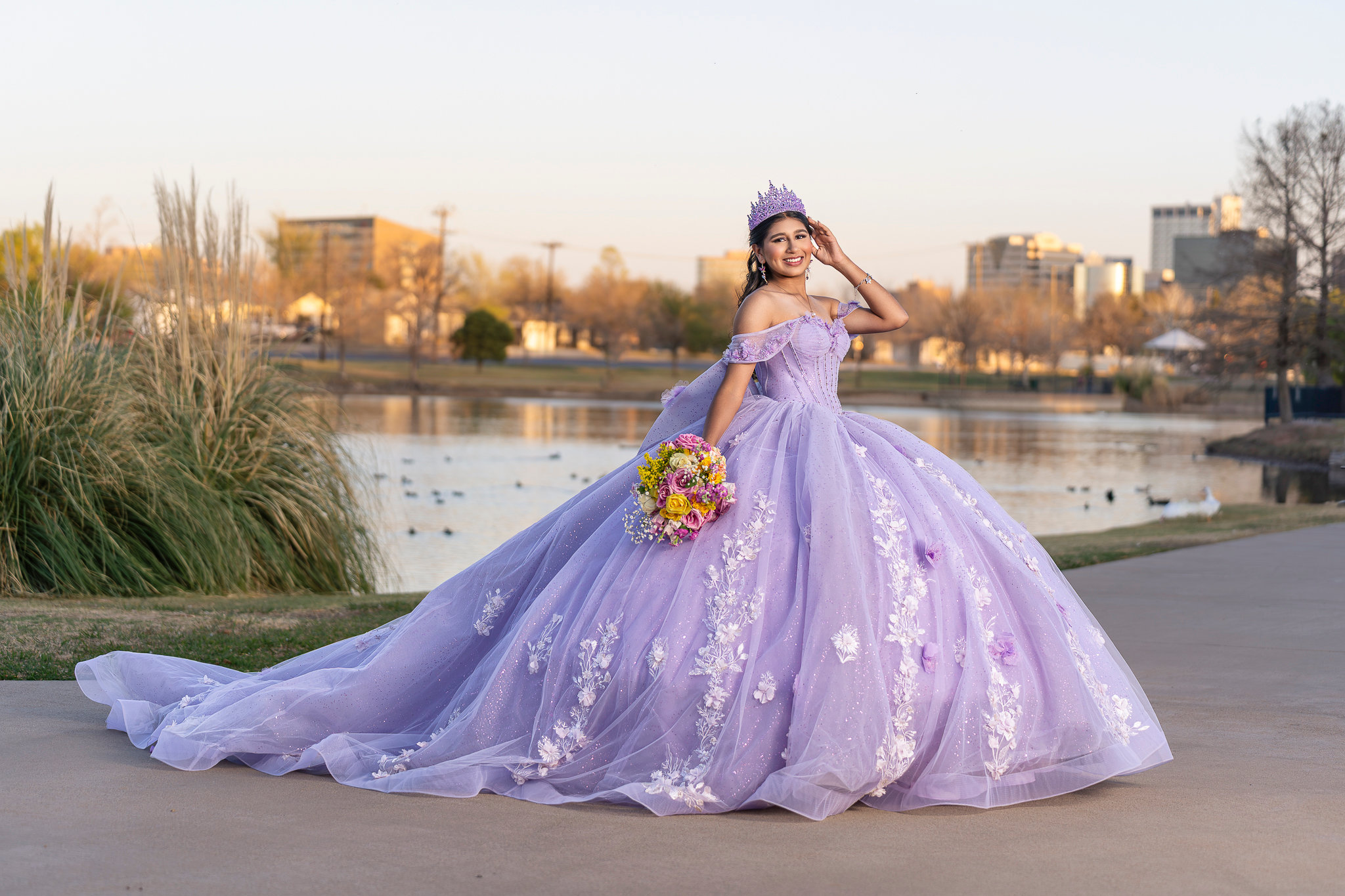Quinceañera portrait by Auden B. Cabello