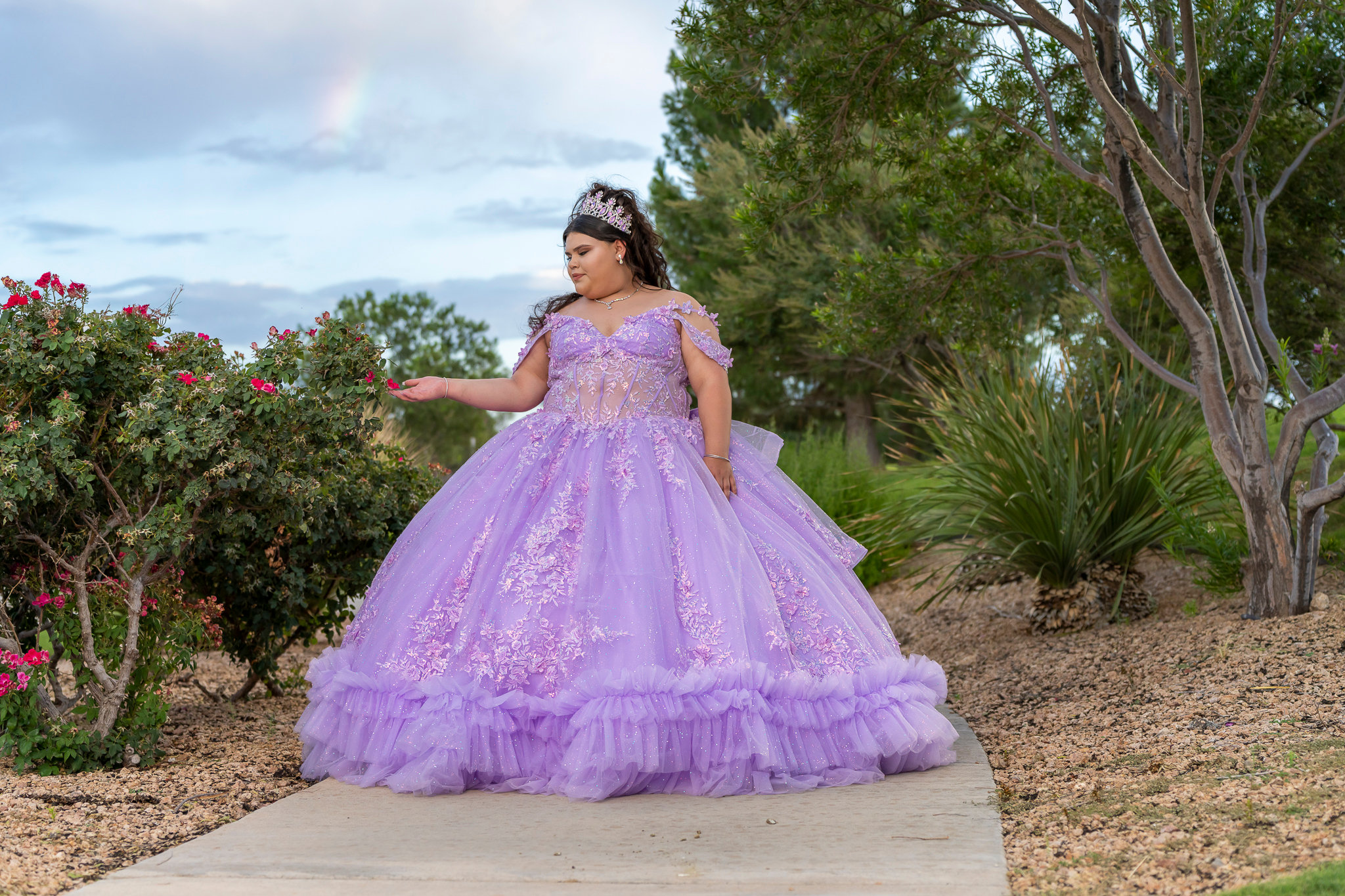 Quinceañera portrait by Auden B. Cabello