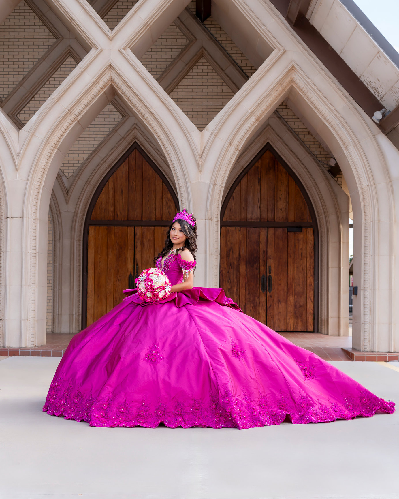 Quinceañera portrait by Auden B. Cabello